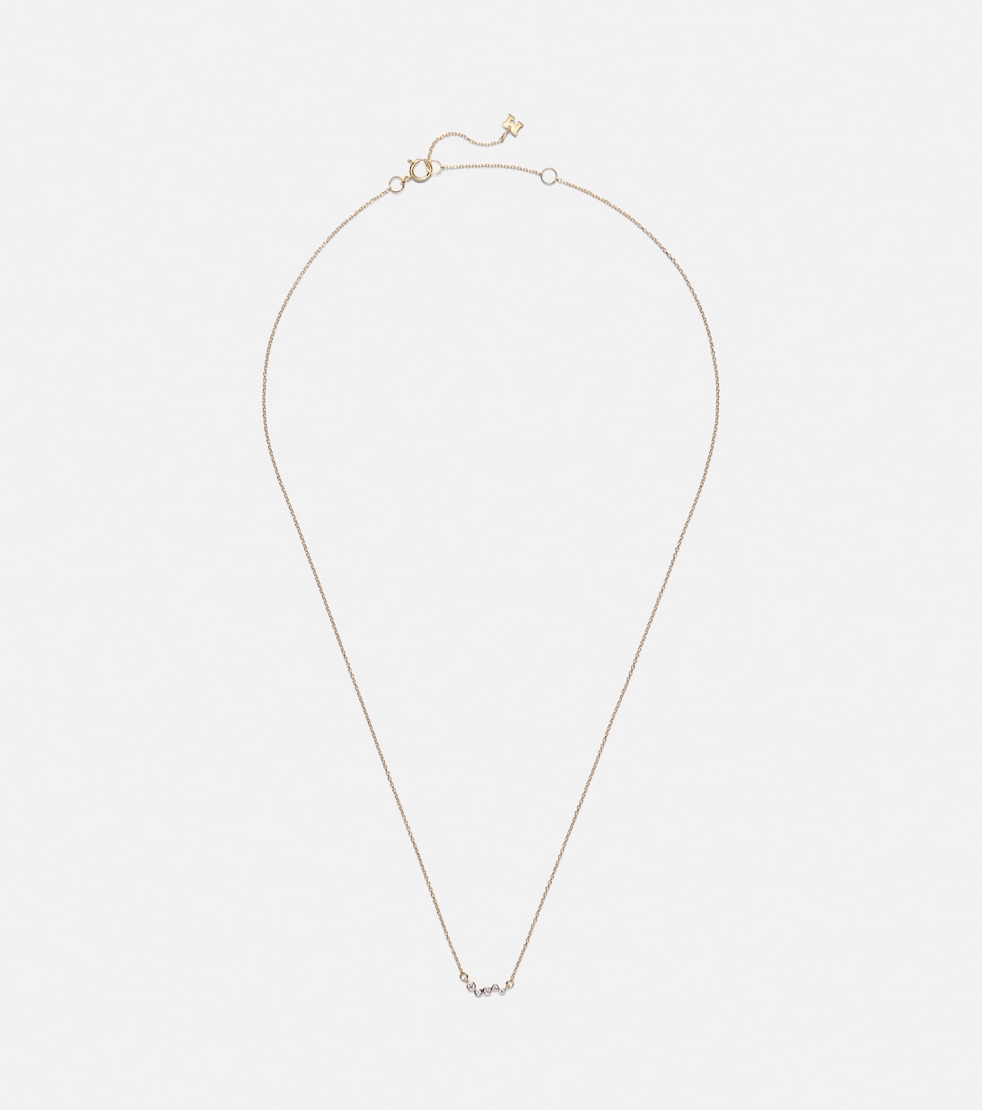 14kt gold (585/1000) necklace with diamonds | Mateo