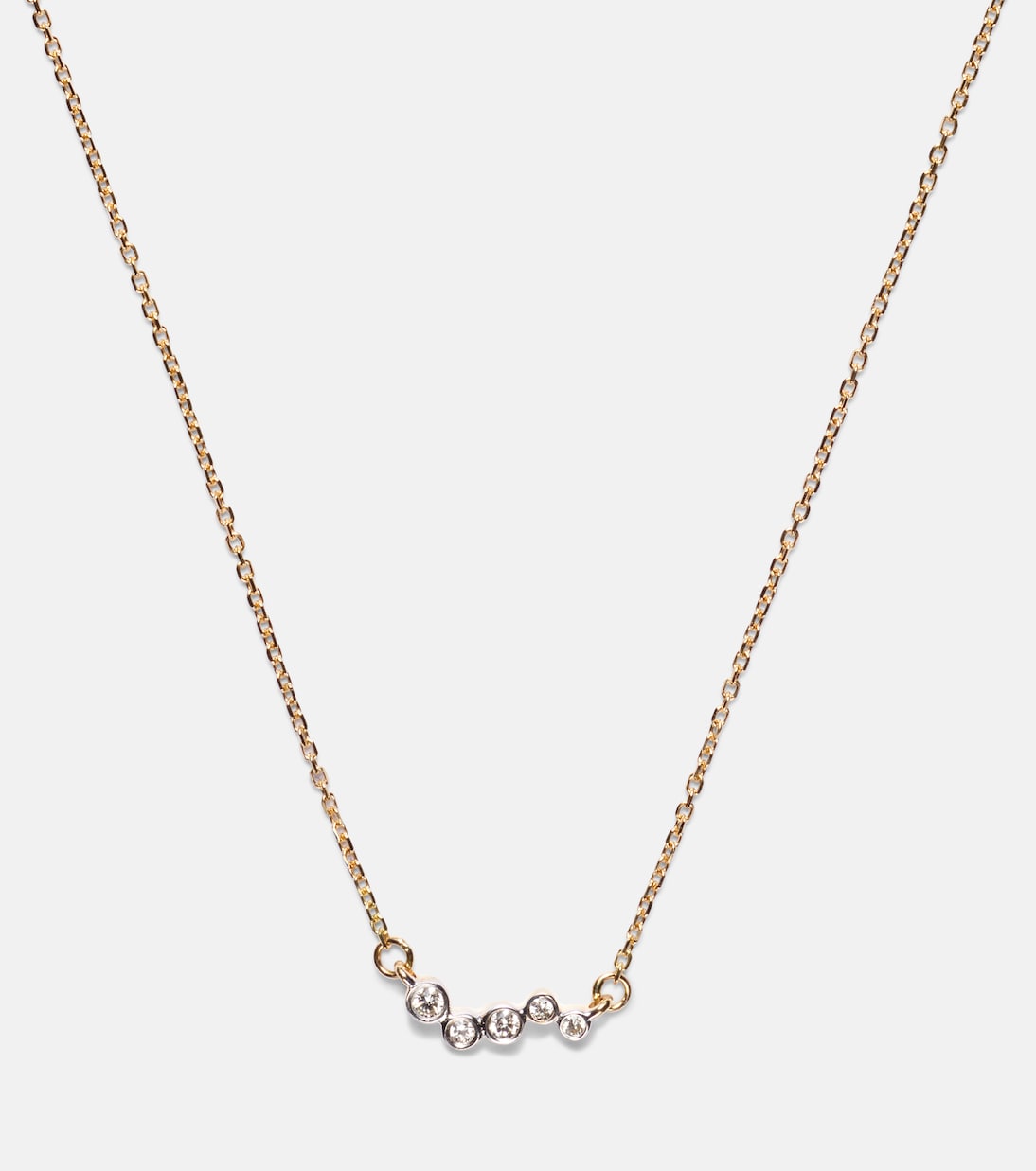 14kt gold (585/1000) necklace with diamonds | Mateo