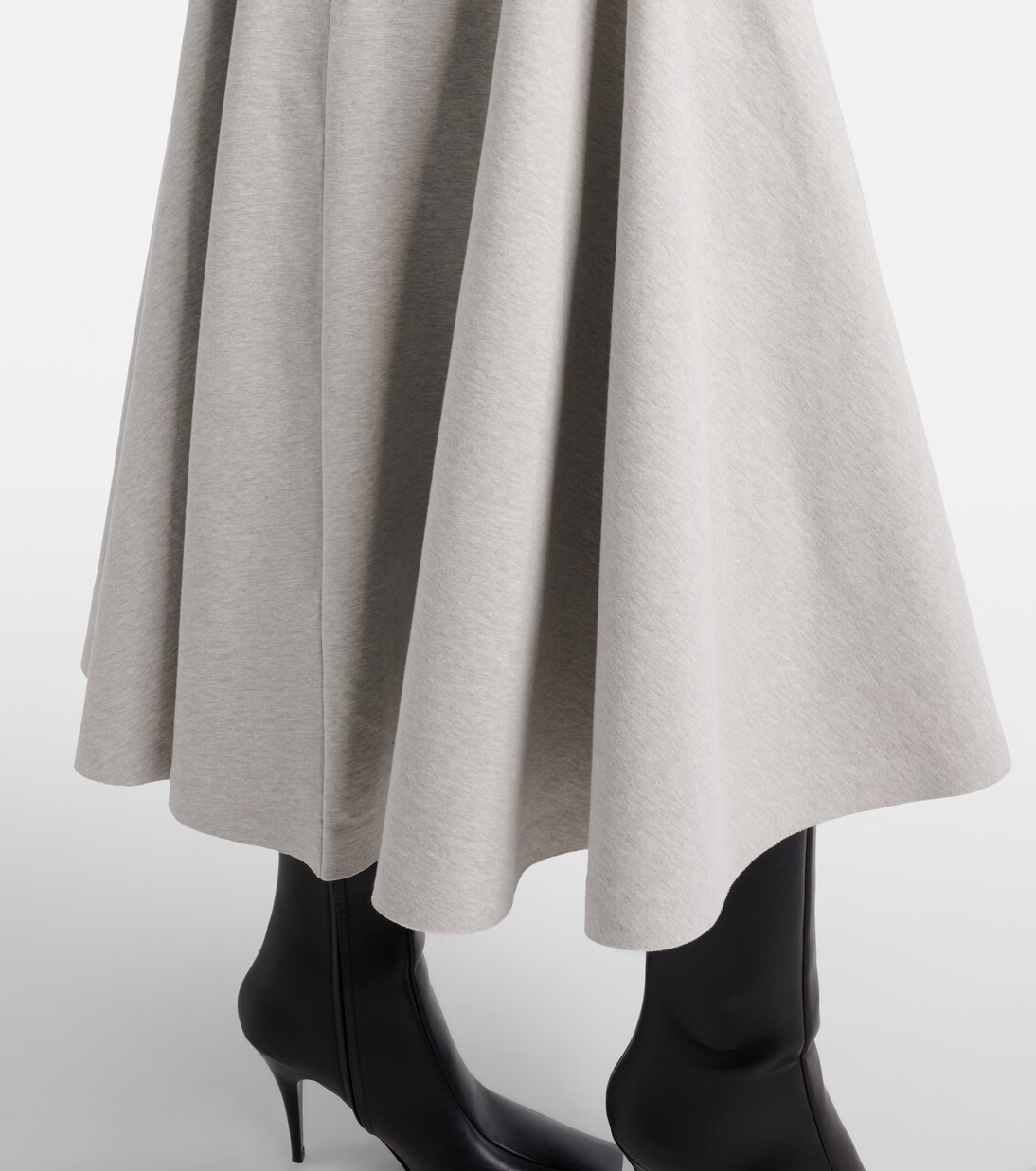 Cotton-blend midi skirt | Norma Kamali