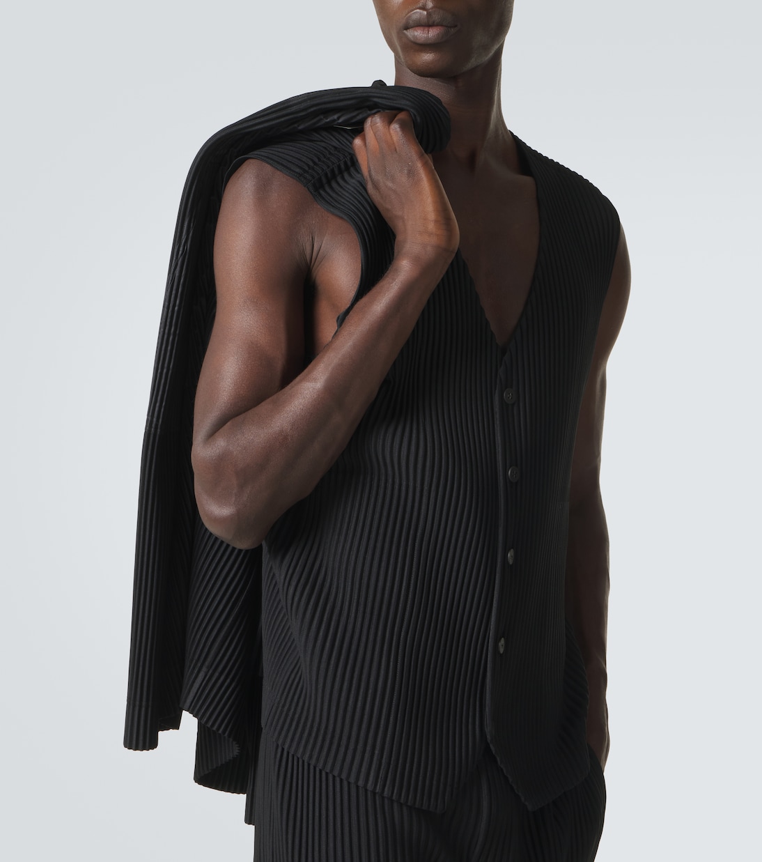 Basics pleated vest | Homme Plissé Issey Miyake