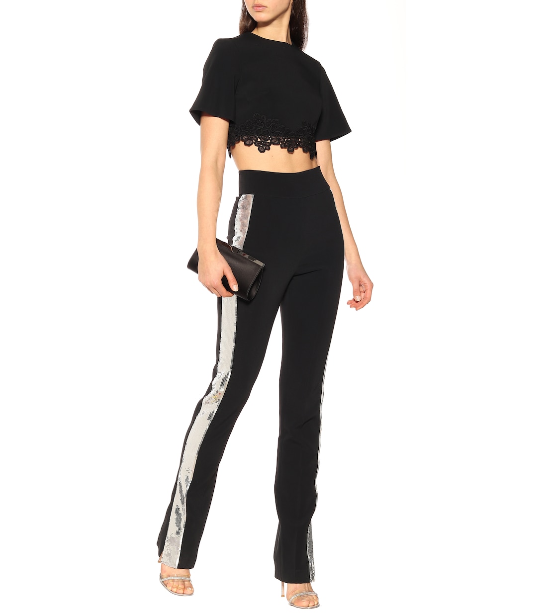 Sequined high-rise skinny pants | David Koma