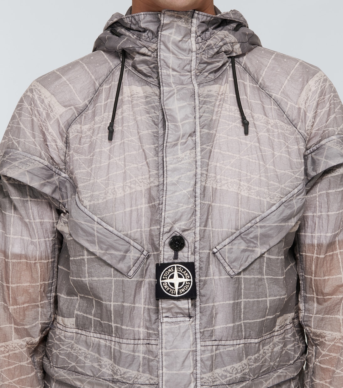 Reflective Grid on Lamy-TC jacket | Stone Island