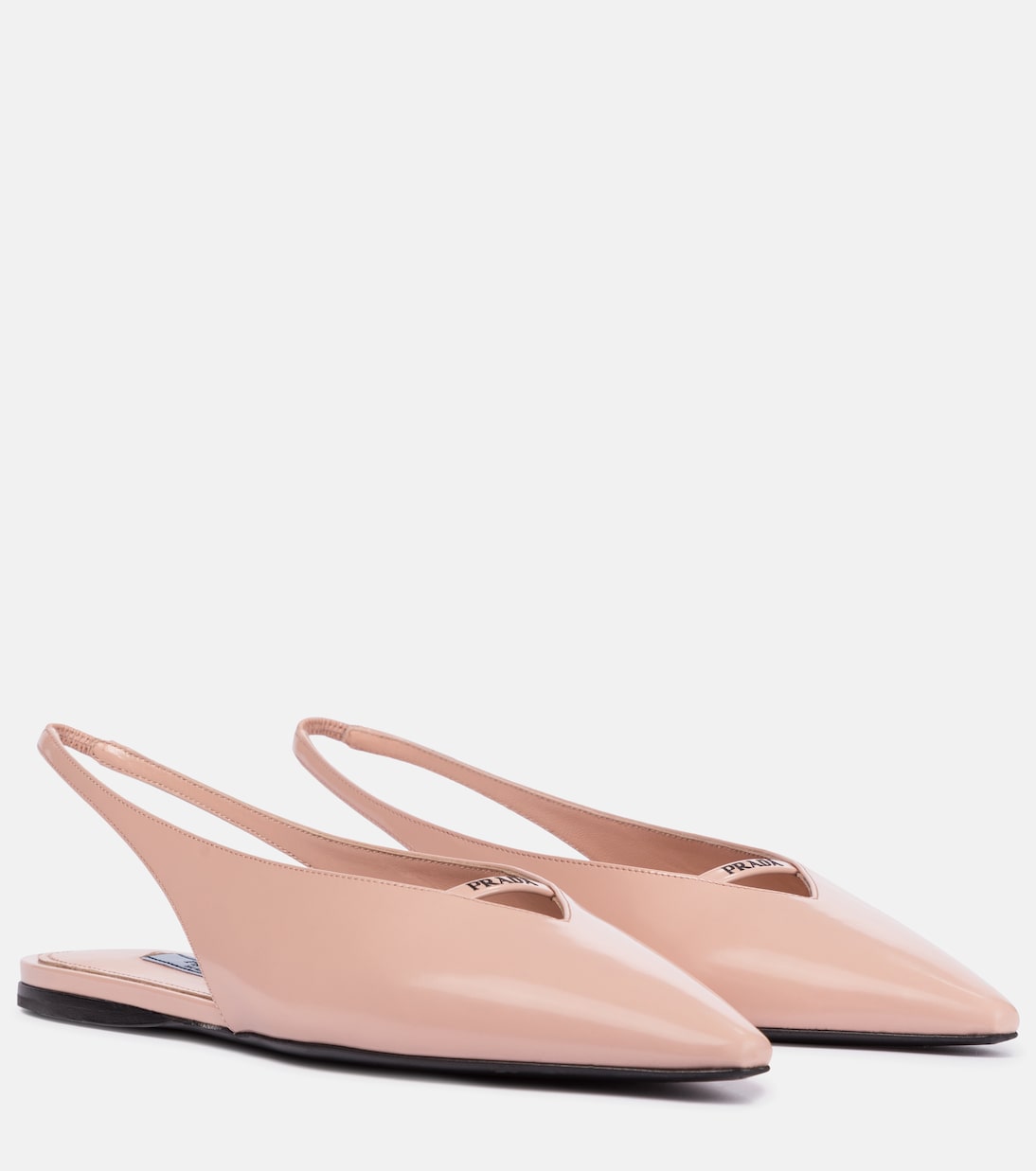 Slingback-Ballerinas aus Leder | Prada