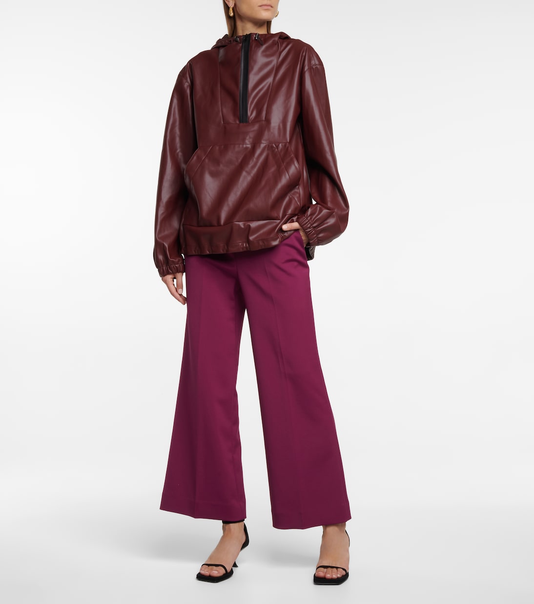 Jacke Parker aus Lederimitat | Deveaux New York