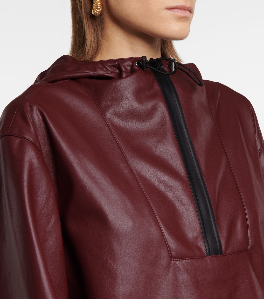 Jacke Parker aus Lederimitat | Deveaux New York