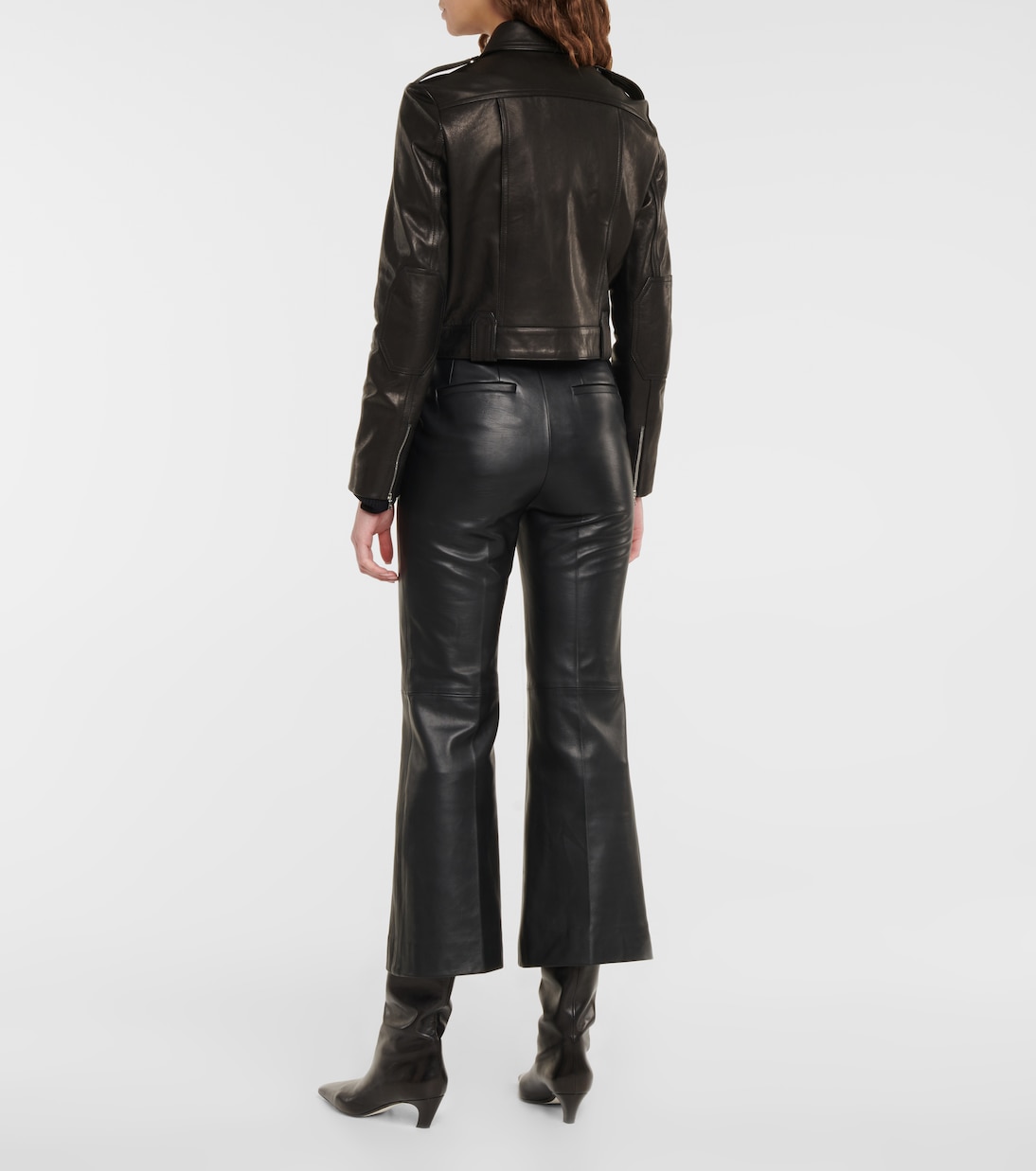 Giacca cropped Cordelia in pelle | Khaite