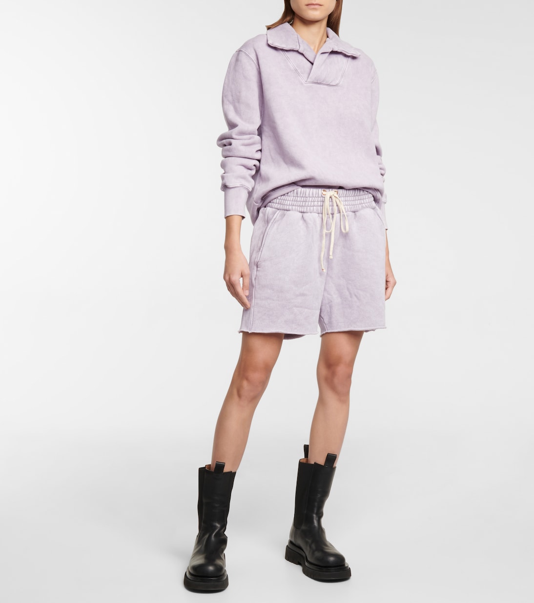 Sweatshirt Yacht aus Baumwoll-Fleece | Les Tien
