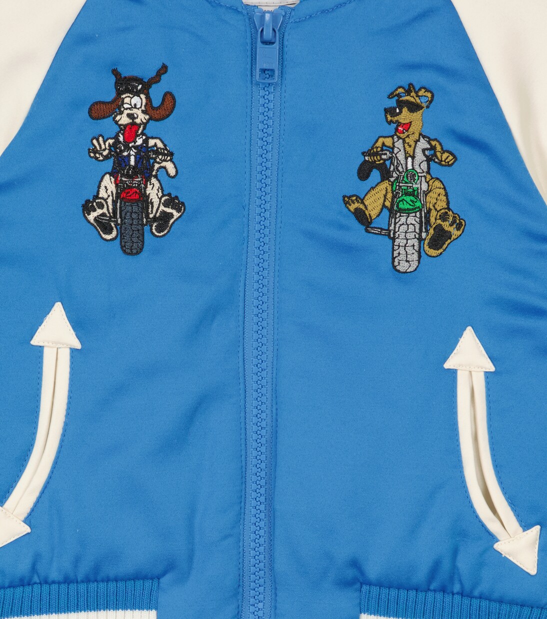 Baby Bestickte Bomberjacke aus Satin | Stella McCartney Kids