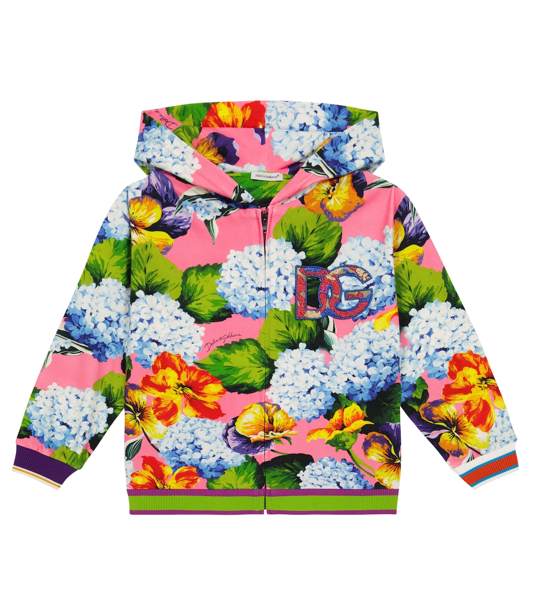 Kapuzenjacke aus einem Baumwollgemisch | Dolce&Gabbana Kids