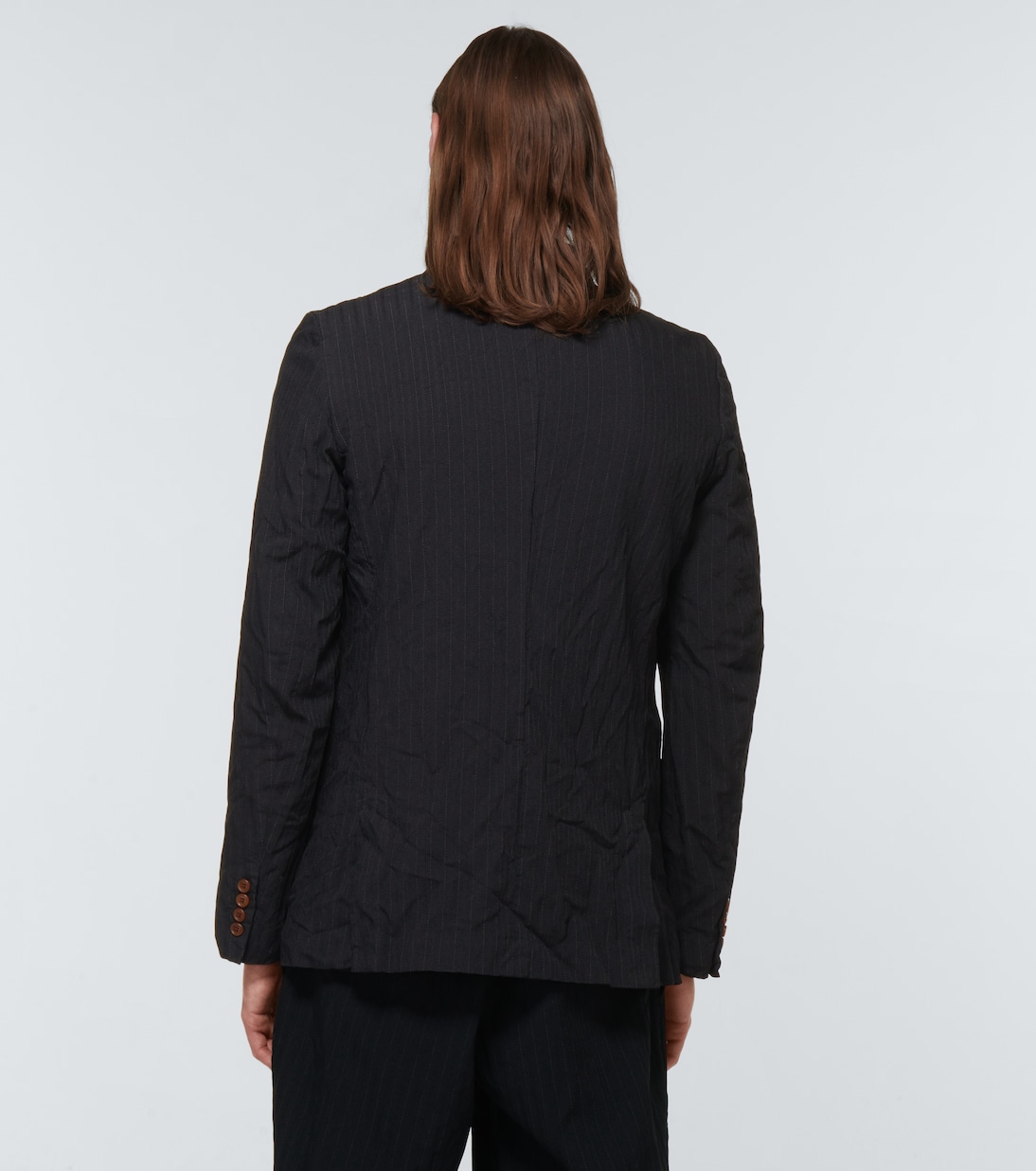 Pinstriped blazer in black Comme Des Garcons Homme Deux Mytheresa