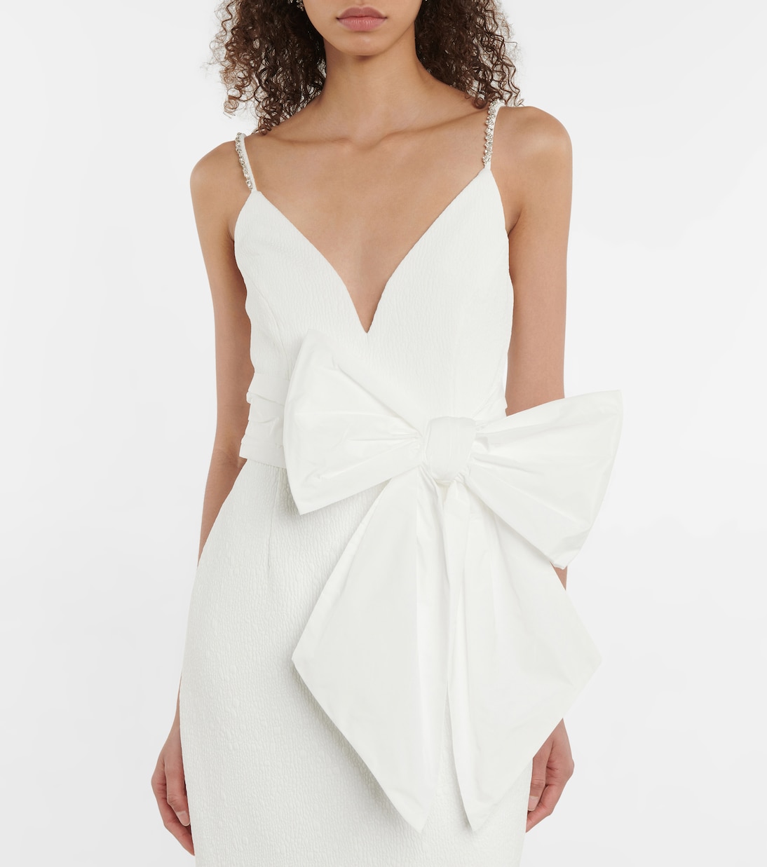 Bridal - Abito midi Genevieve in crêpe | Rebecca Vallance