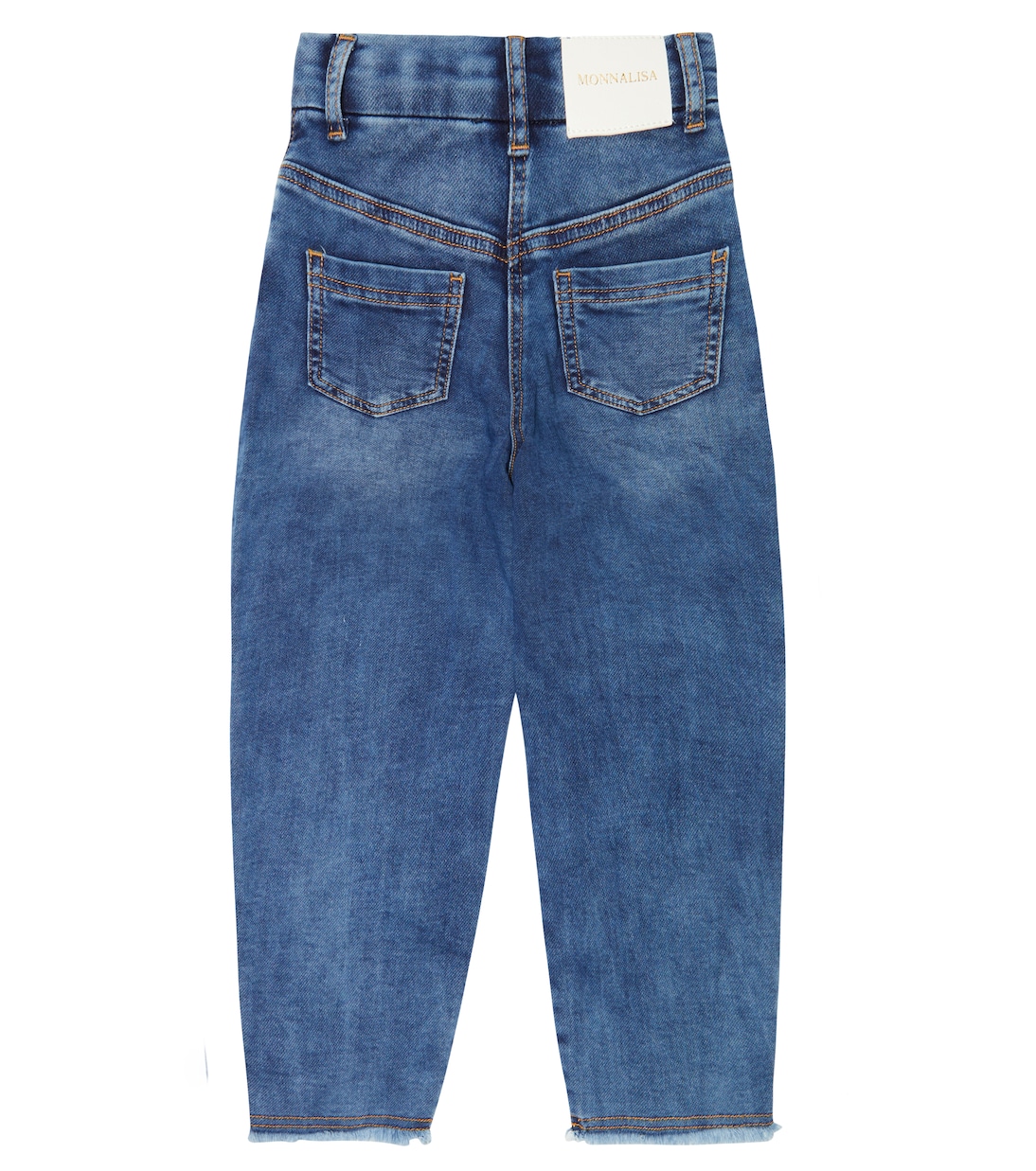 Embroidered oversized jeans | Monnalisa