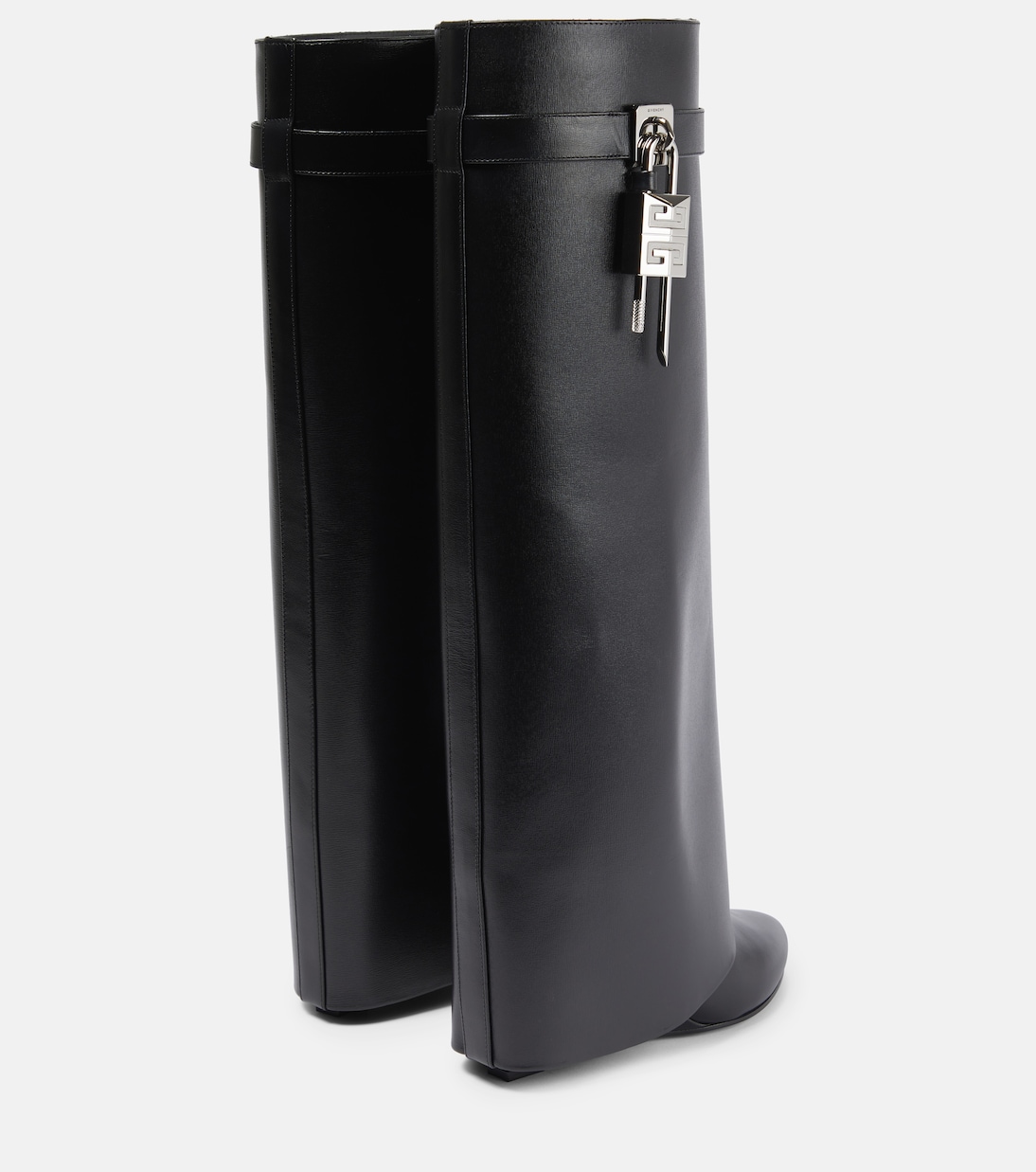 Shark Lock leather knee-high boots | Givenchy