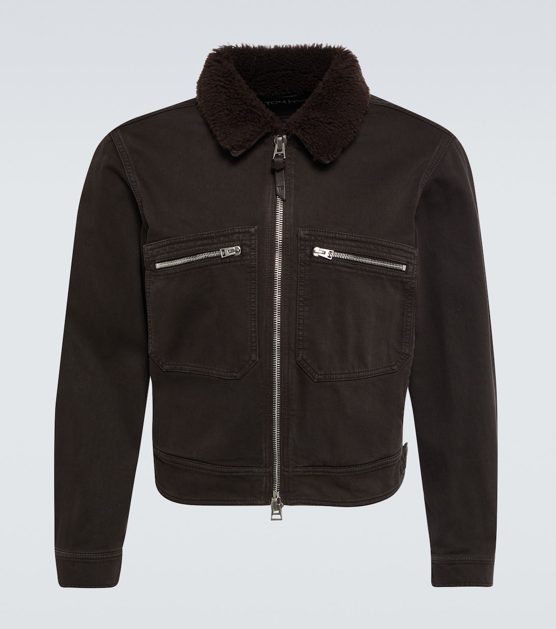 Chaqueta Bedford de pana con borrego sintético | Tom Ford