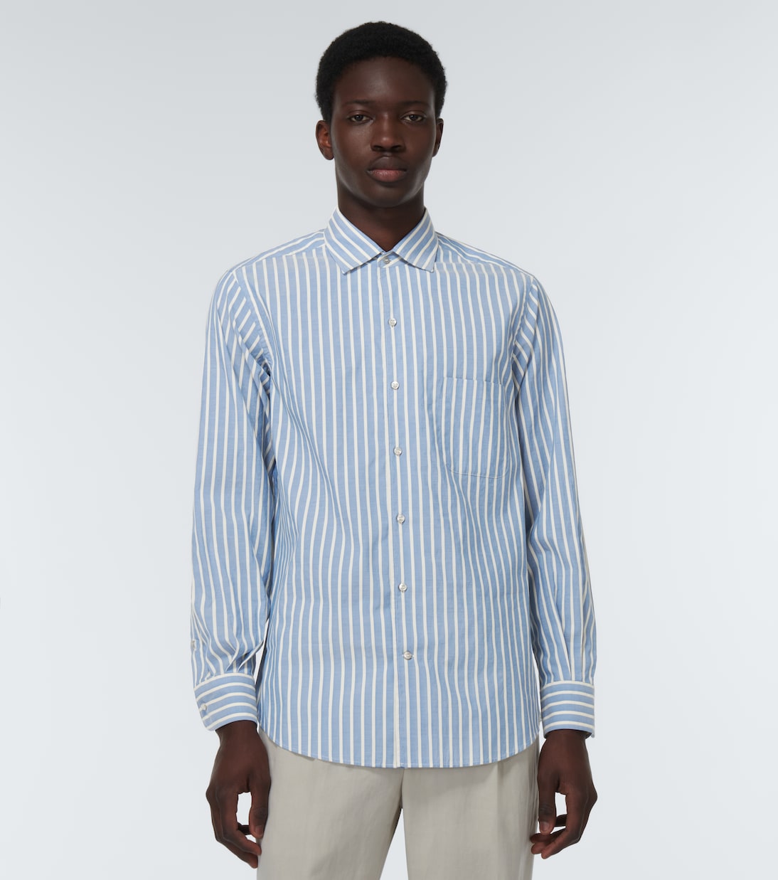 Camicia André in cotone a righe | Loro Piana