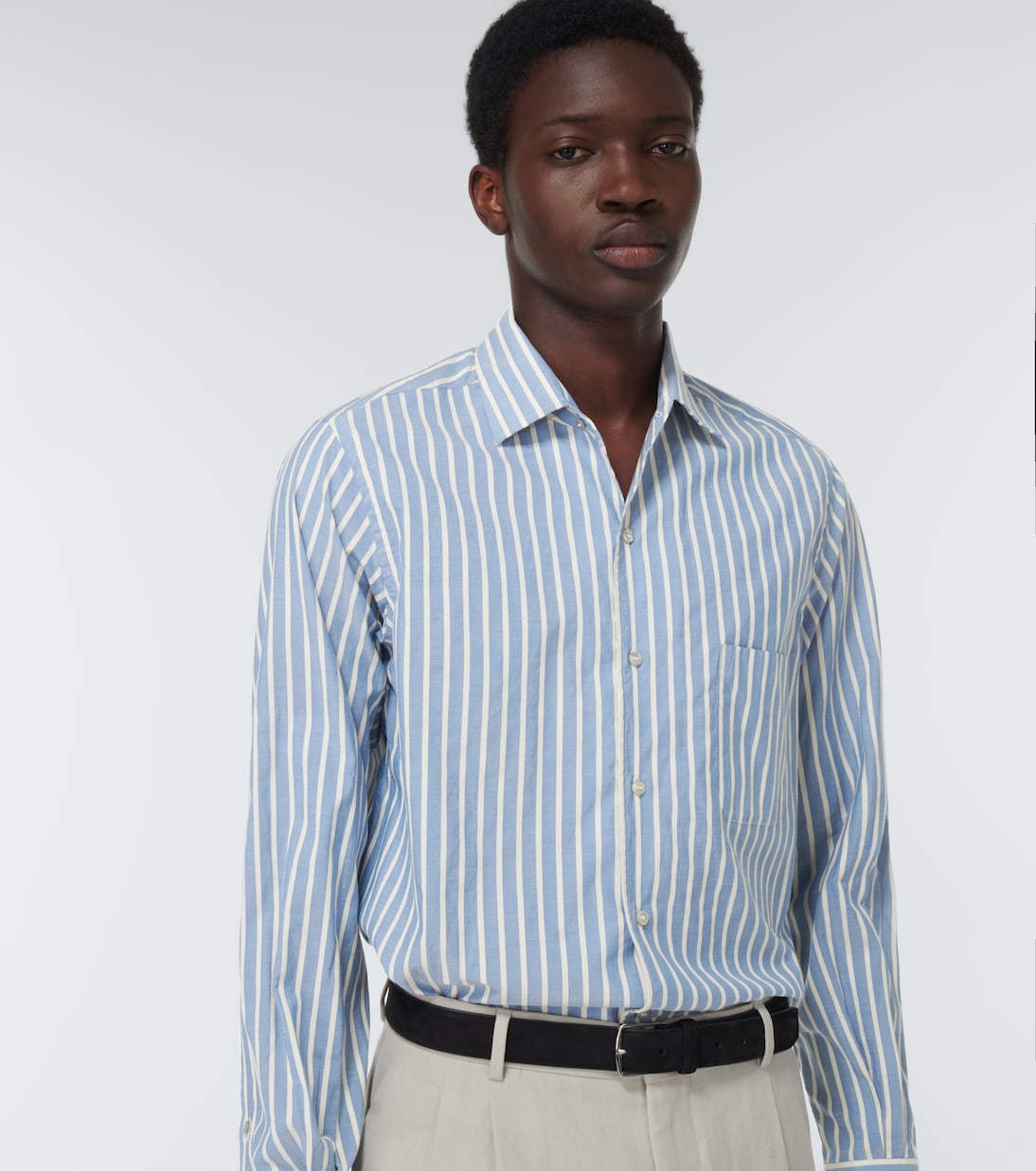 Camicia André in cotone a righe | Loro Piana