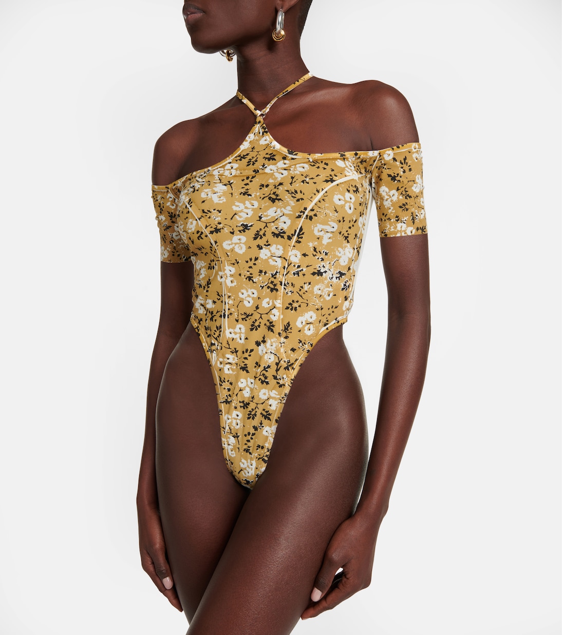 Body estampado con cuello halter | KNWLS