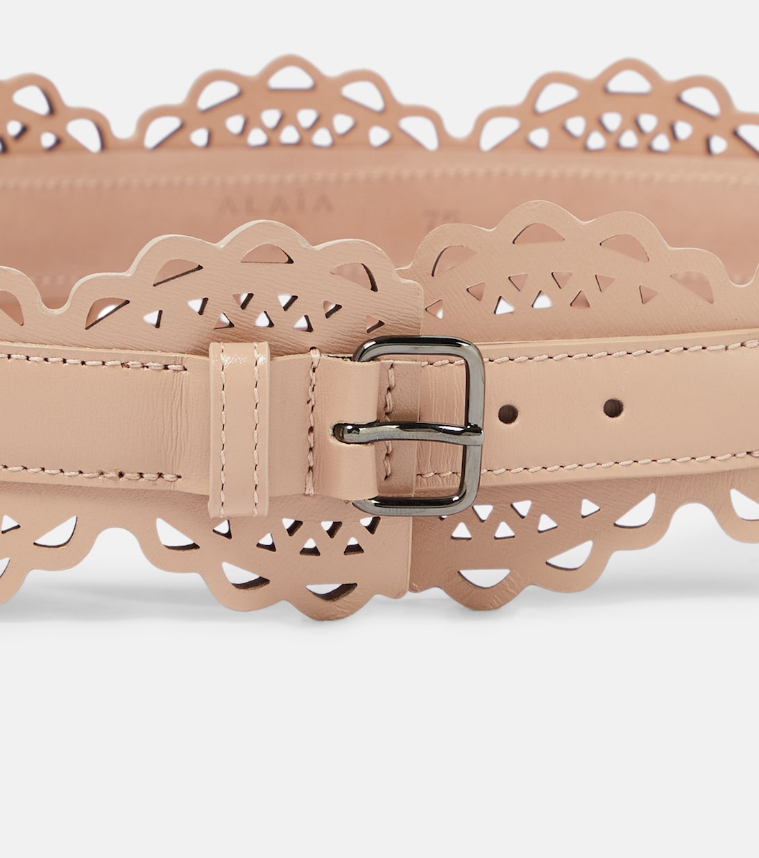 Cintura Corsetto in Pelle Laser-cut ALAÏA per Giovani Stilisti