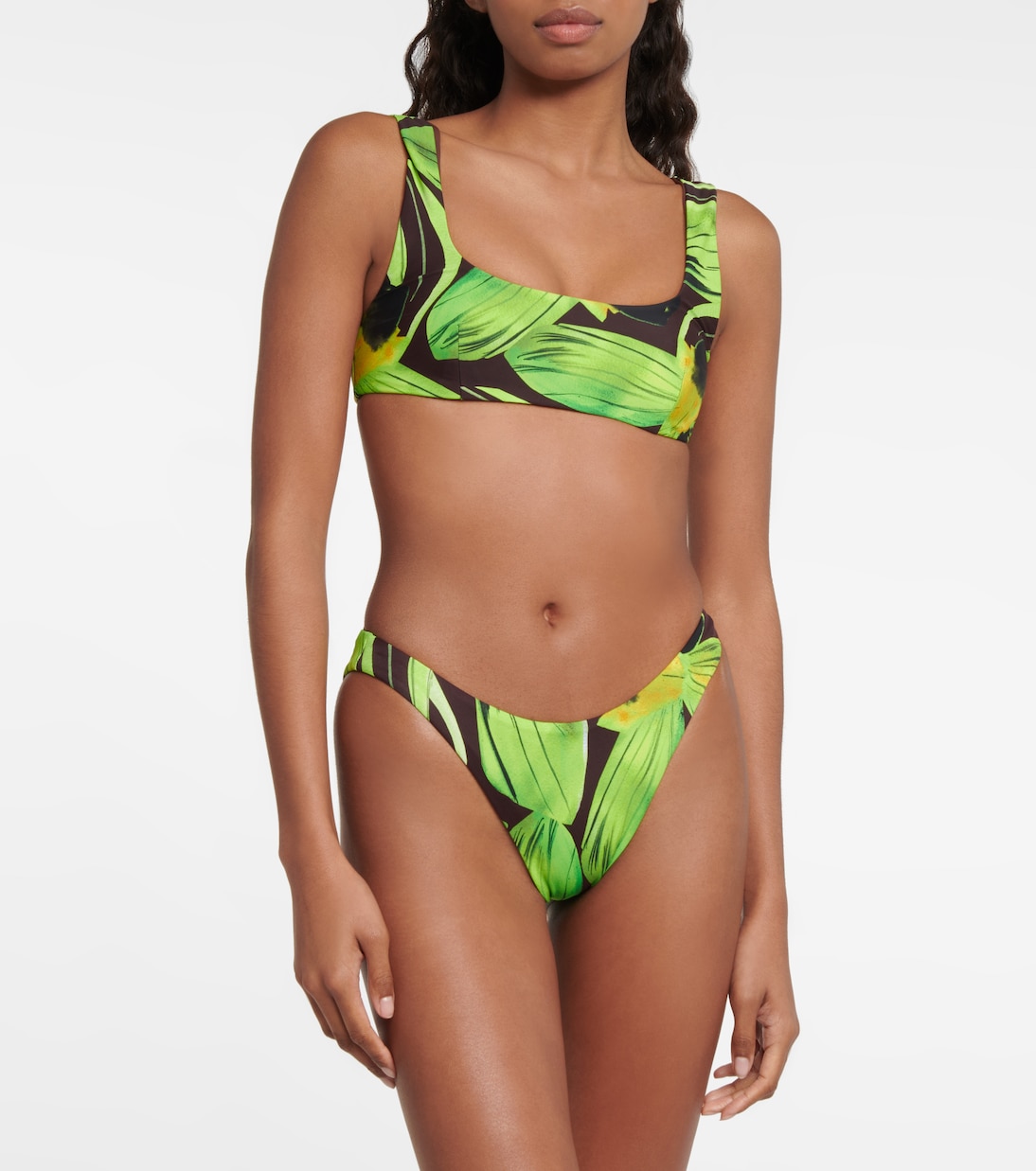 Scoop printed bikini bottoms | Louisa Ballou