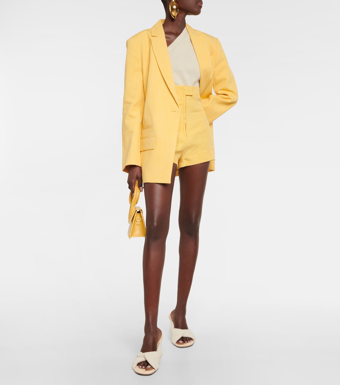 Shorts Le Short Areia en mezcla de lino | Jacquemus