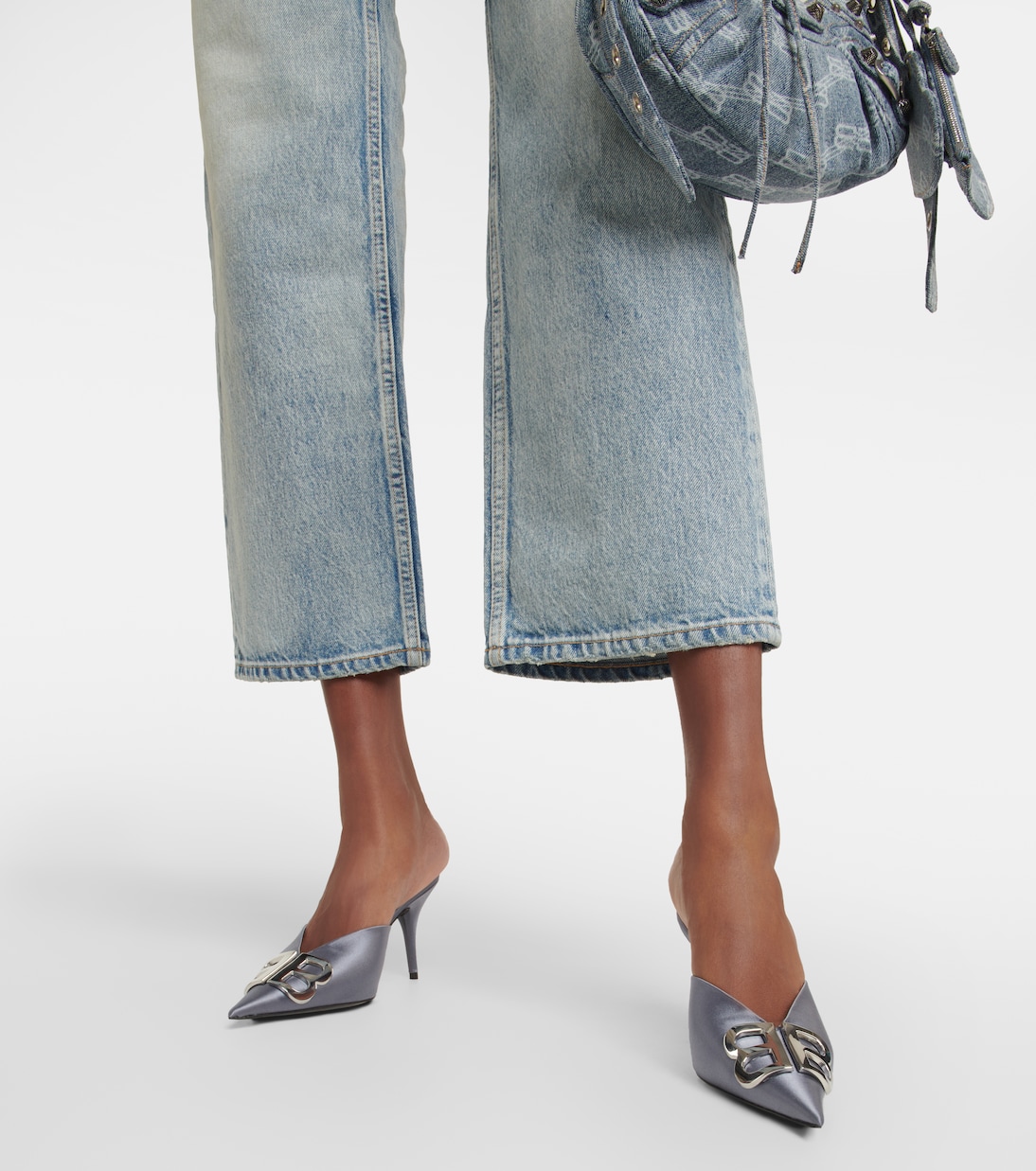 Mules BB en satin | Balenciaga