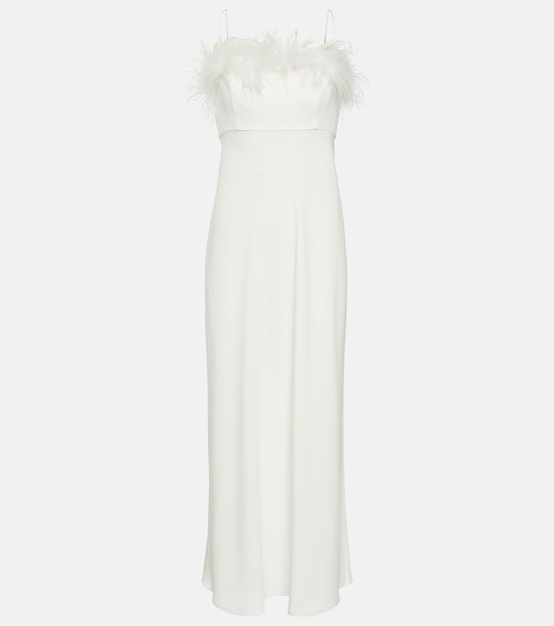 Maxikleid Selene mit Federn | Rixo