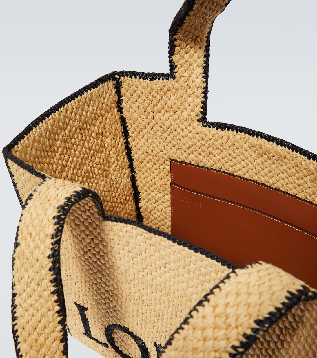 Slit Tote Large raffia tote bag | Loewe