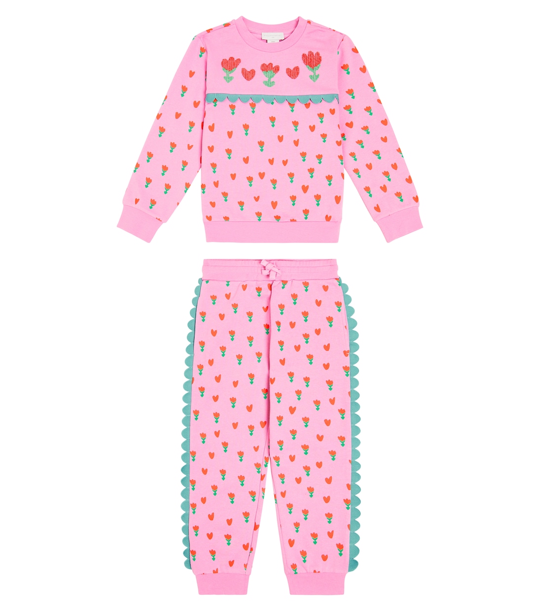 Printed sweatshirt and sweatpants set | Stella McCartney Kids