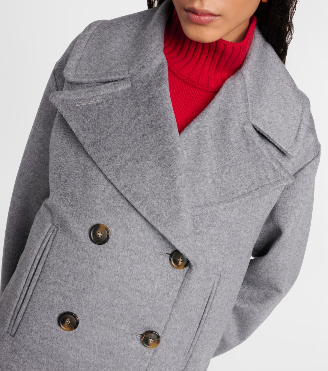 Martora oversized virgin wool peacoat | Sportmax