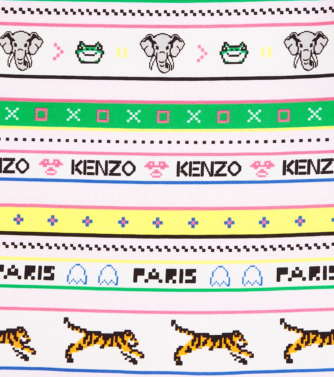 Abito in misto cotone con stampa | Kenzo Kids