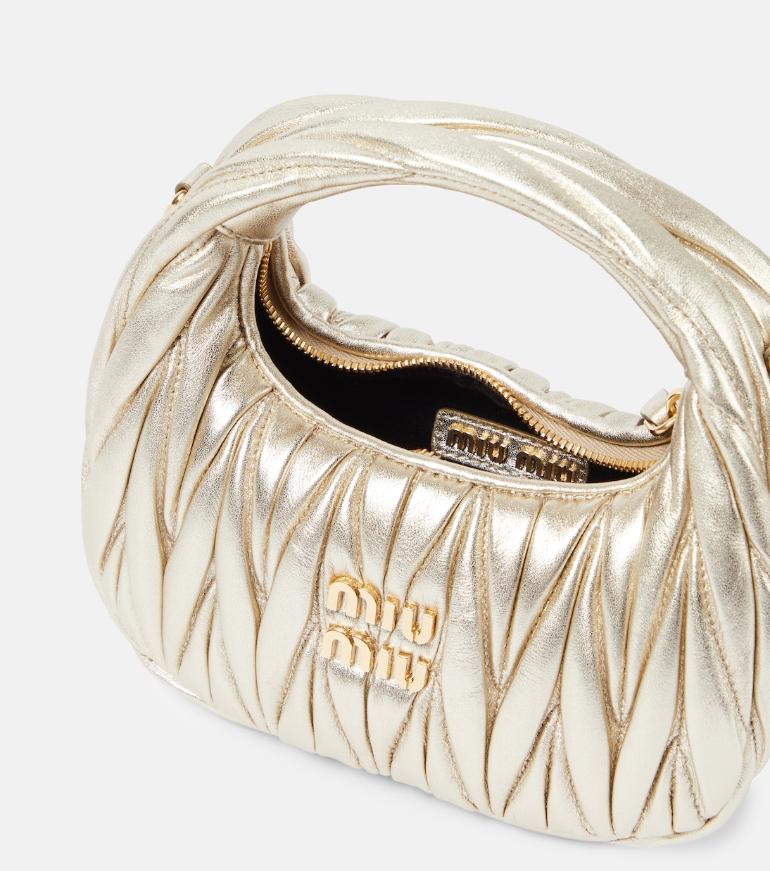 Borsa Wander Mini in pelle matelassé | Miu Miu