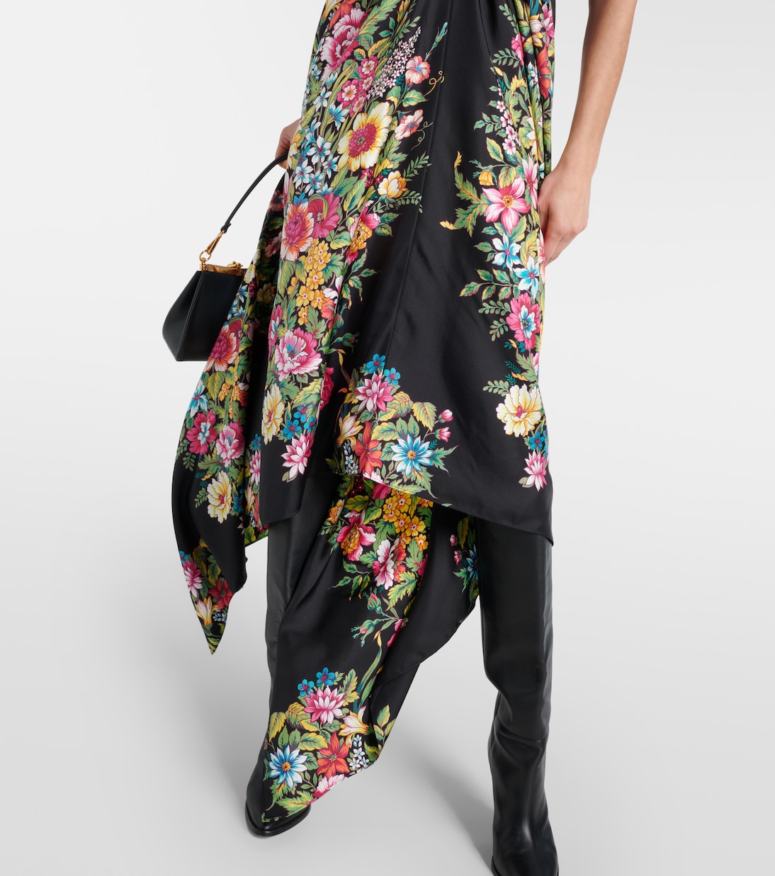Abito midi in seta con stampa floreale | Etro
