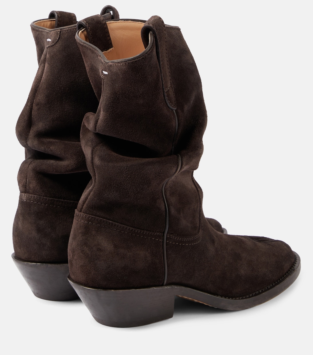 Stivaletti texani Tabi in suede | Maison Margiela
