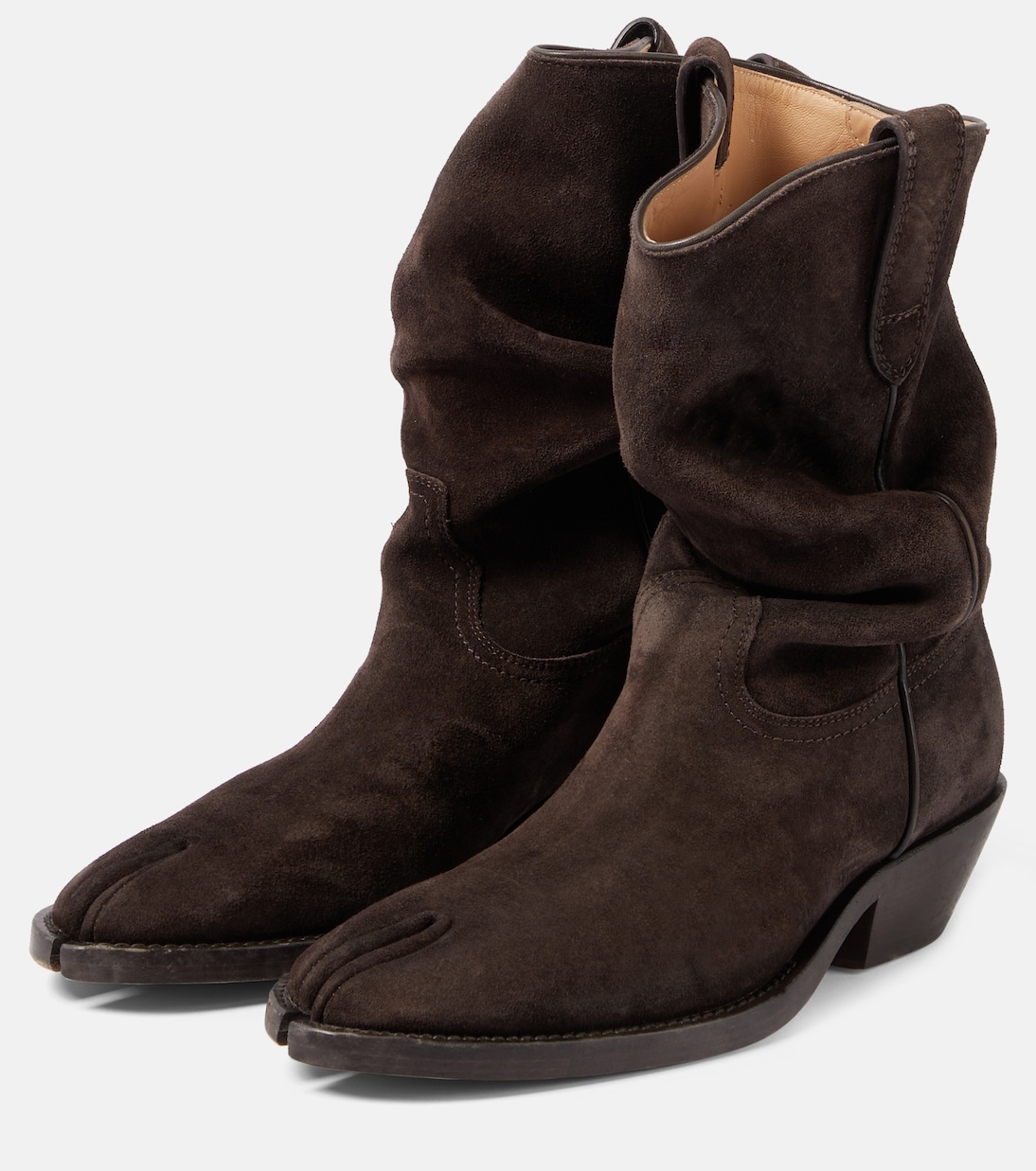 Stivaletti texani Tabi in suede | Maison Margiela