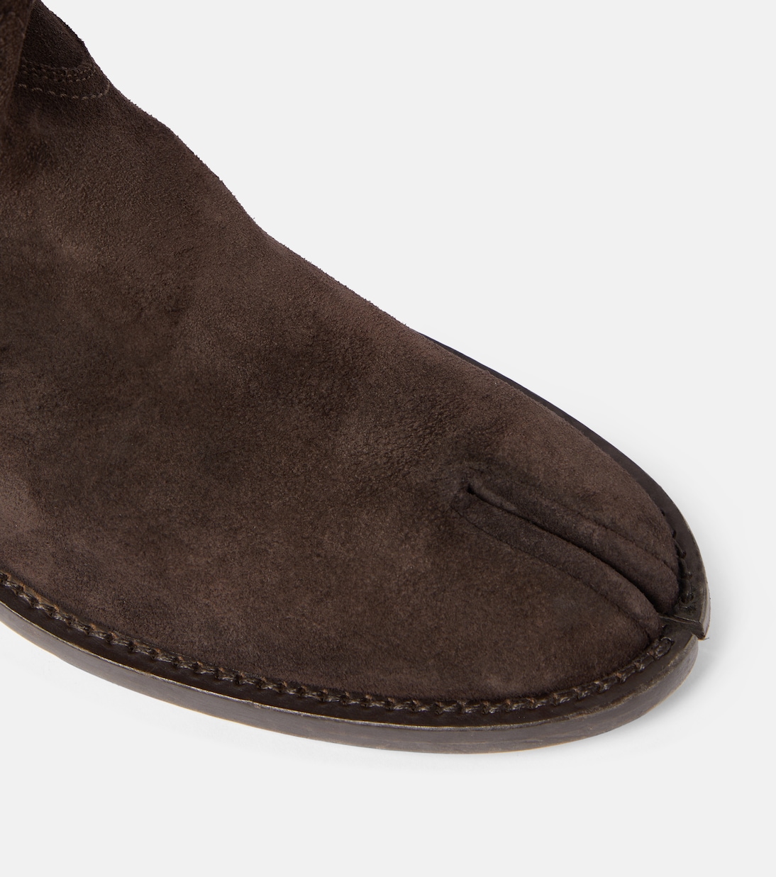 Stivaletti texani Tabi in suede | Maison Margiela