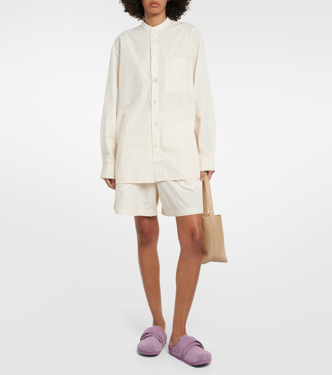 x Tekla – Short de pyjama rayé en coton | Birkenstock 1774