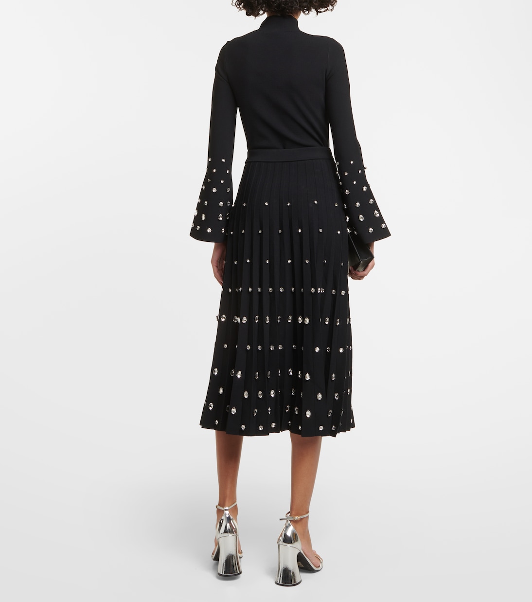 Falda midi con cristales | Simkhai