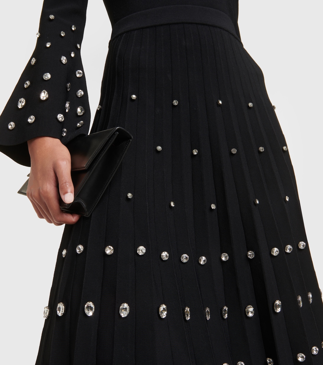 Falda midi con cristales | Simkhai