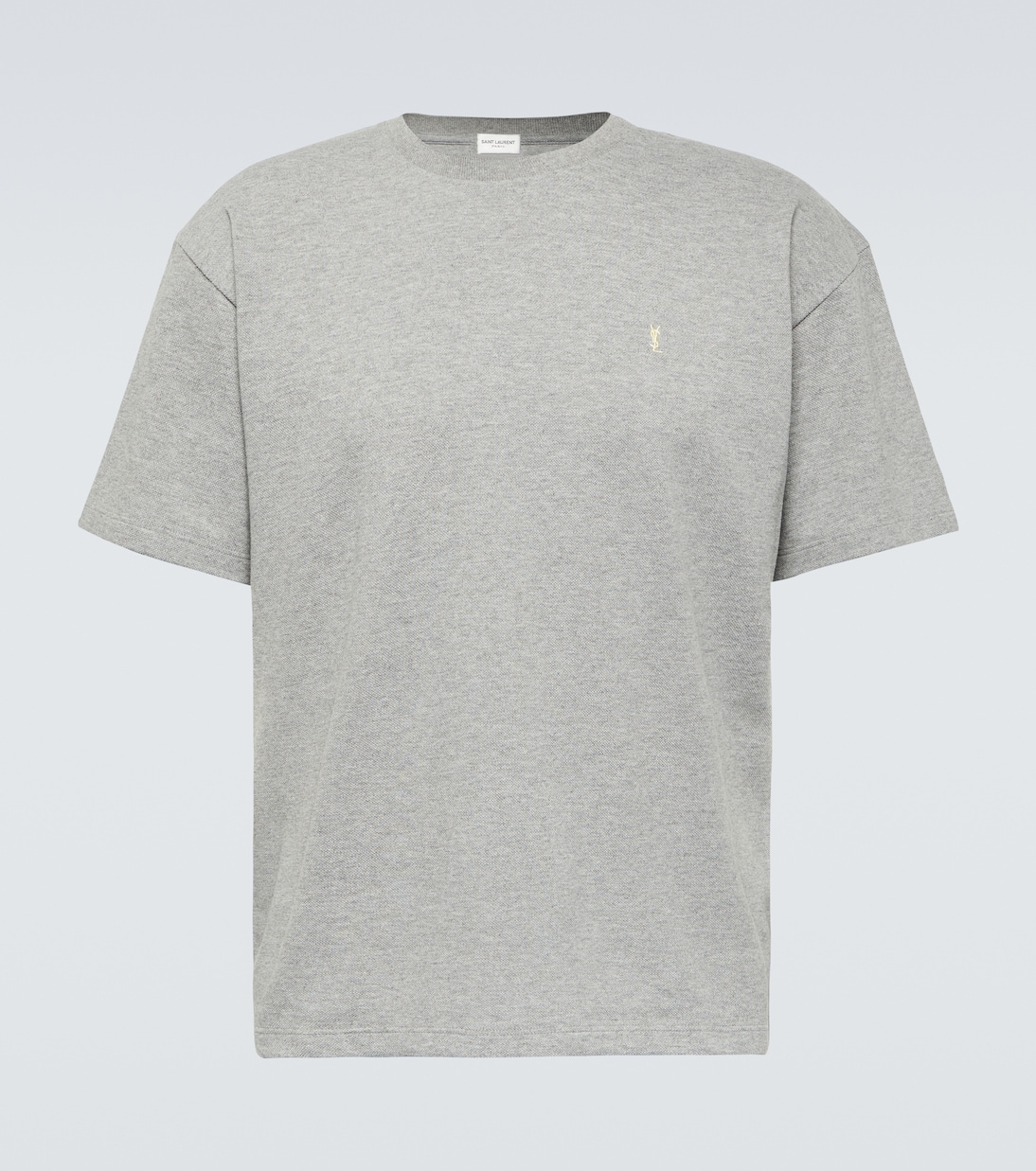 Camiseta Cassandre en piqué de algodón | Saint Laurent