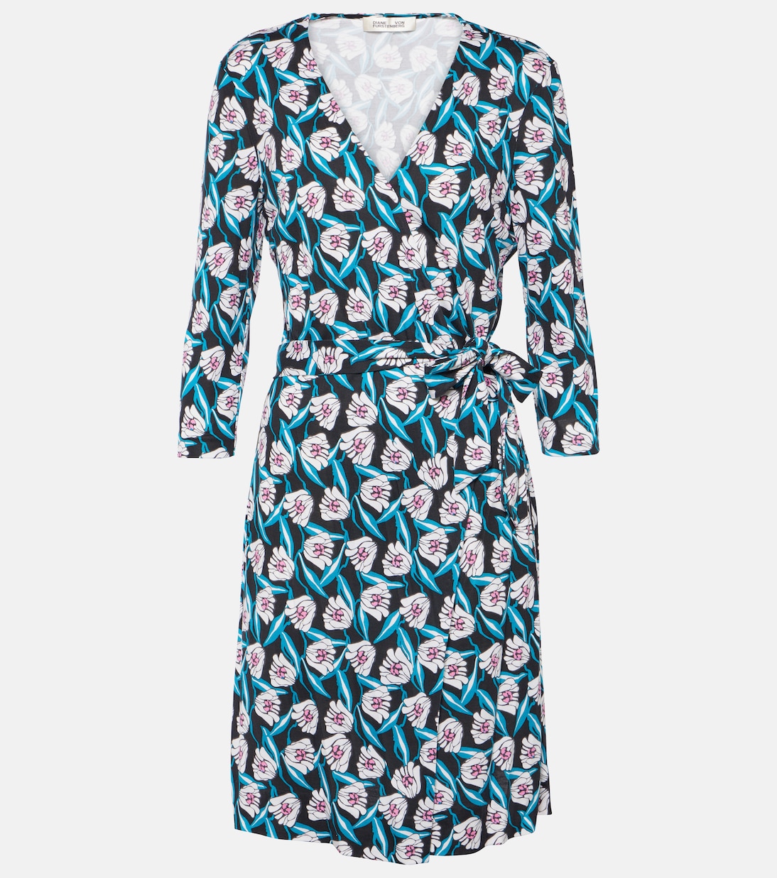 Abito midi Julian in seta con stampa | Diane von Furstenberg