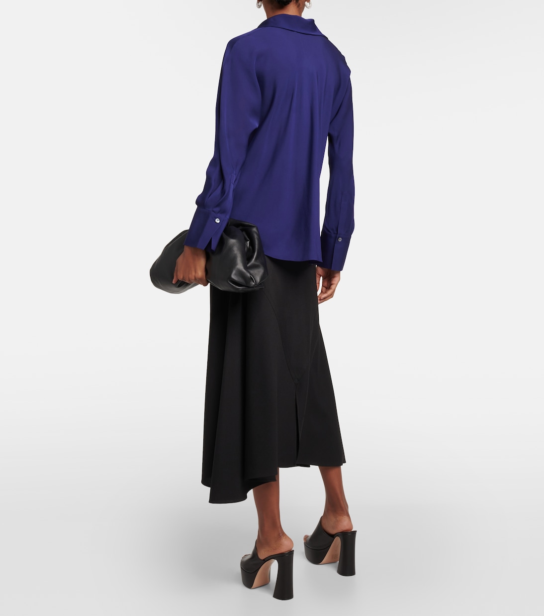 Camisa de georgette de seda | Vince