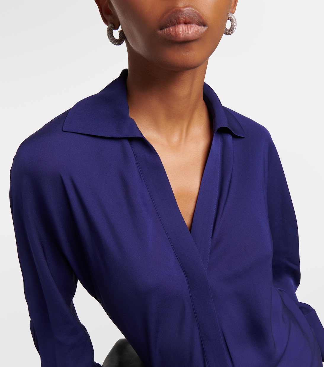 Camisa de georgette de seda | Vince