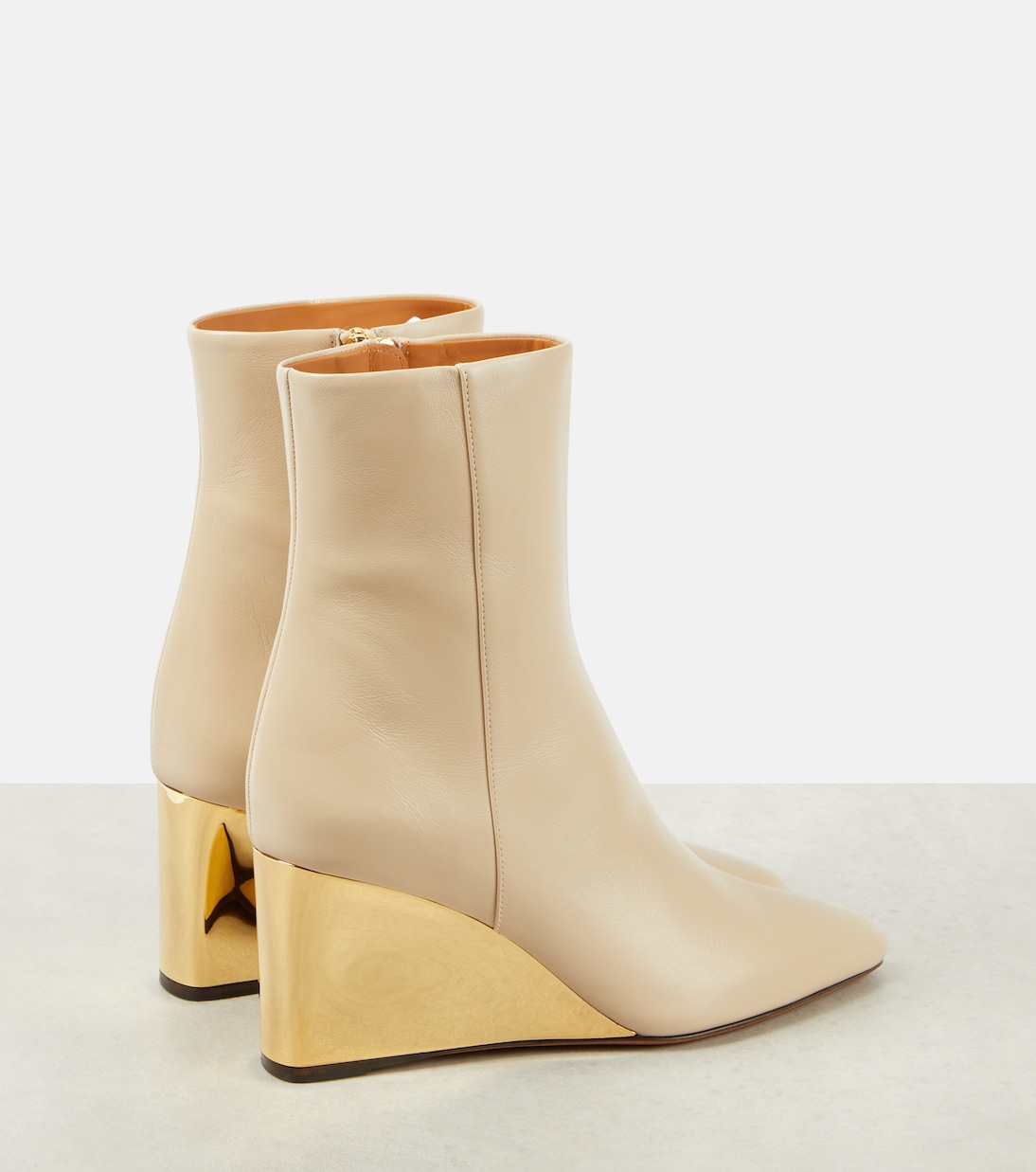 Stivaletti Rebecca in pelle con zeppa | Chloé