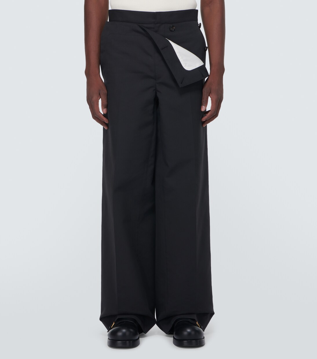 Weite Hose aus Baumwoll-Twill | Bottega Veneta