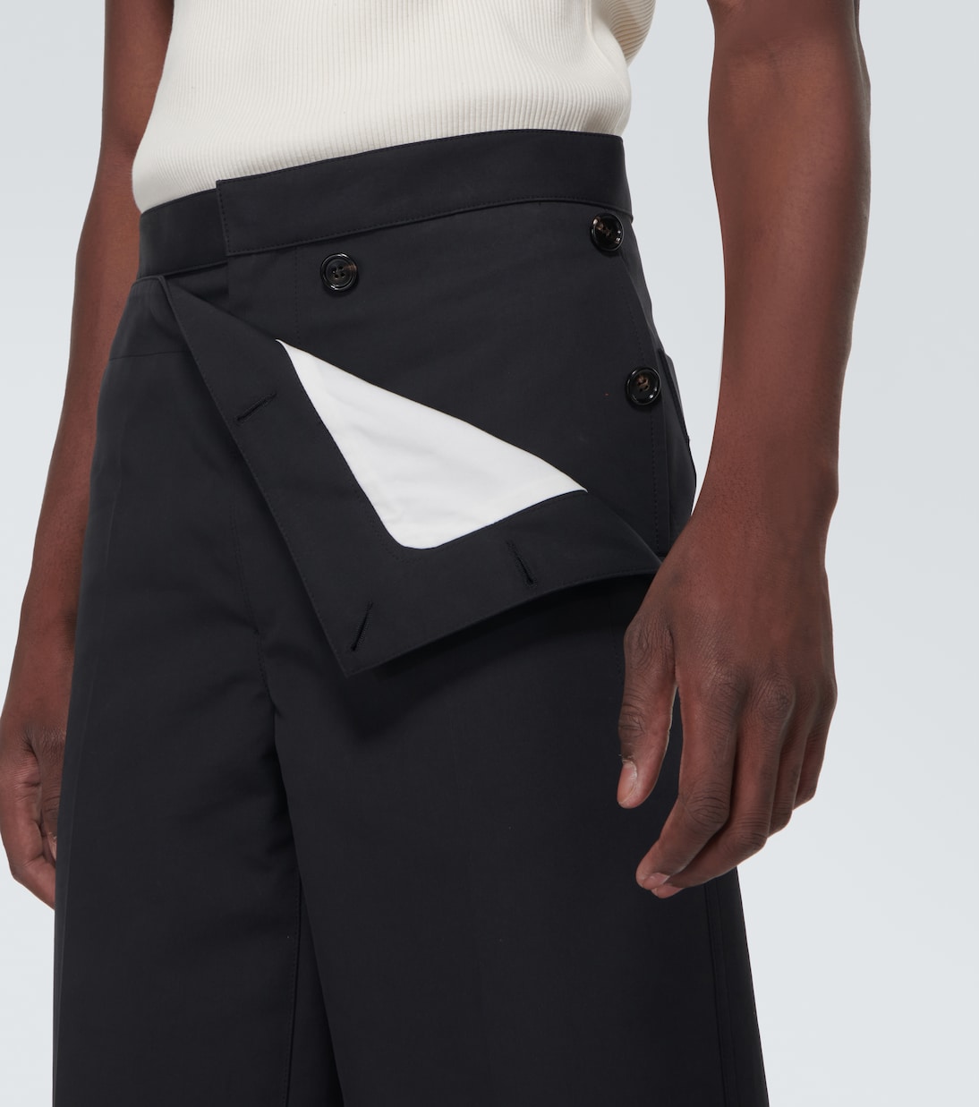 Weite Hose aus Baumwoll-Twill | Bottega Veneta