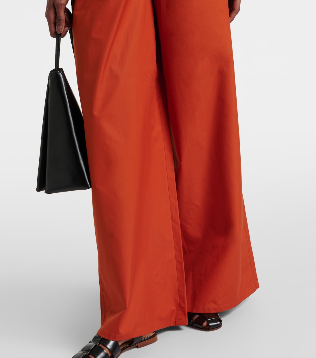 Weite High-Rise-Hose Navigli aus Baumwolle | Max Mara