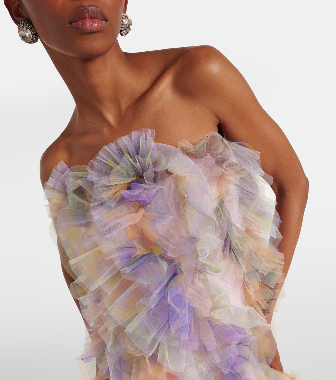 Robe longue en tulle | Susan Fang