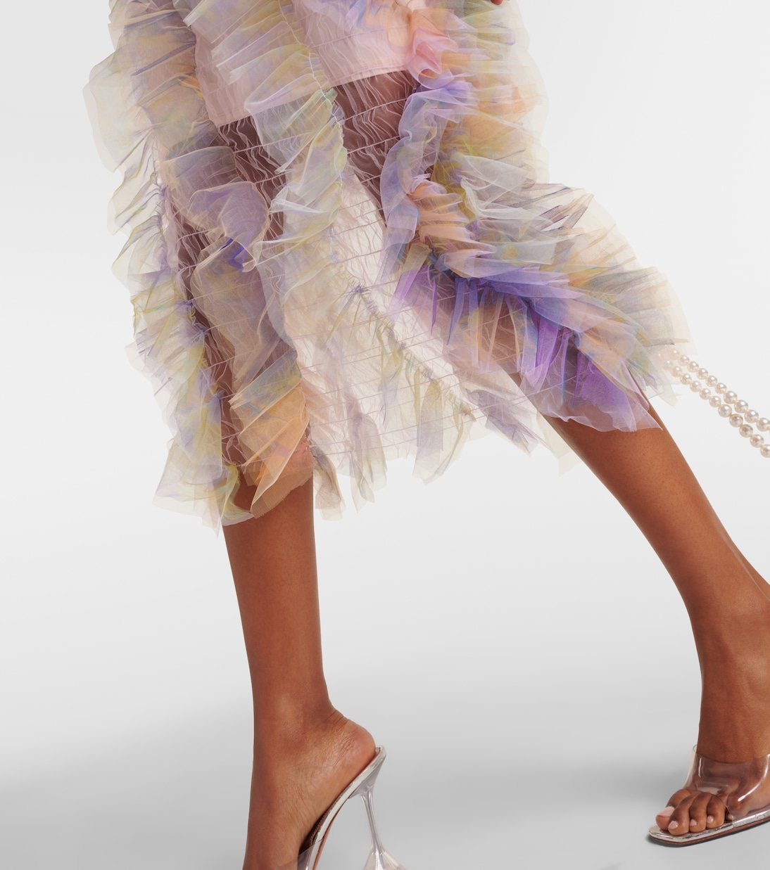 Robe longue en tulle | Susan Fang