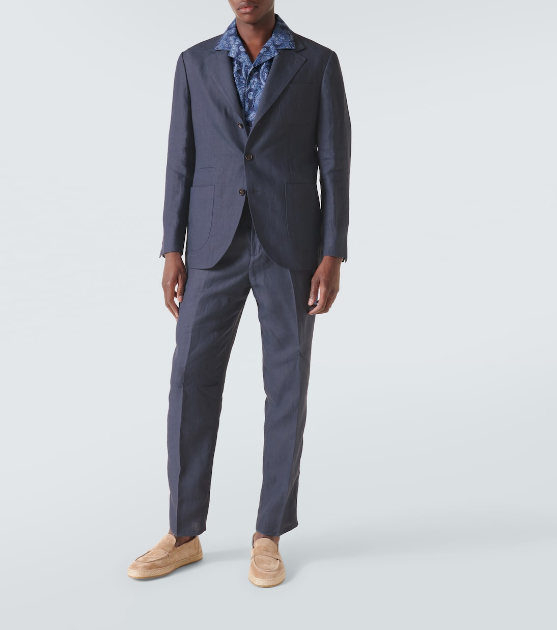 Blazer monopetto in lino | Brunello Cucinelli