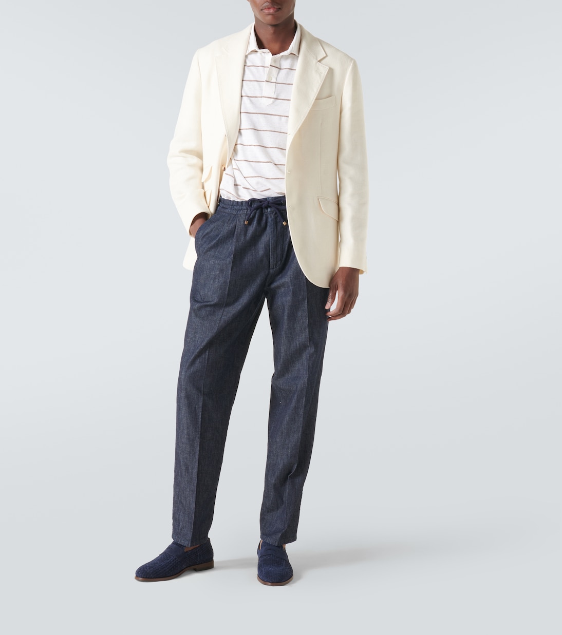 Pantalon chino en jean | Brunello Cucinelli